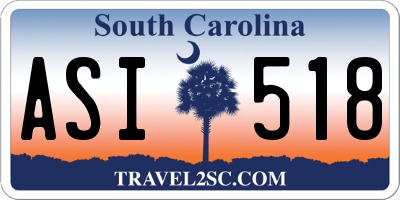 SC license plate ASI518