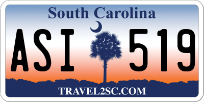 SC license plate ASI519
