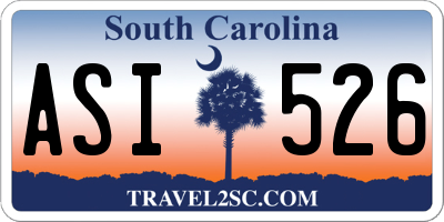 SC license plate ASI526