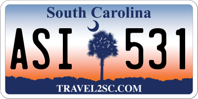 SC license plate ASI531