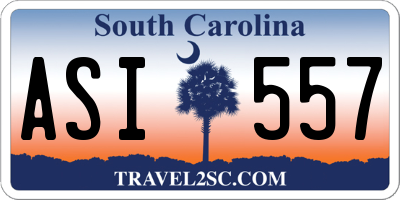 SC license plate ASI557