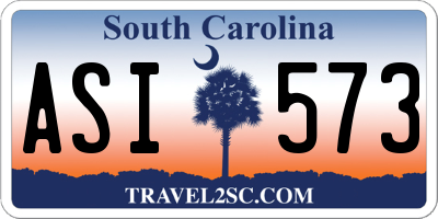 SC license plate ASI573