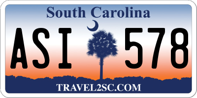 SC license plate ASI578