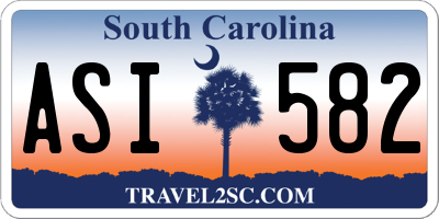 SC license plate ASI582