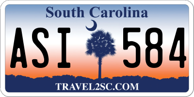 SC license plate ASI584