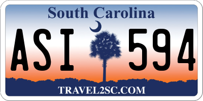 SC license plate ASI594