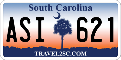 SC license plate ASI621