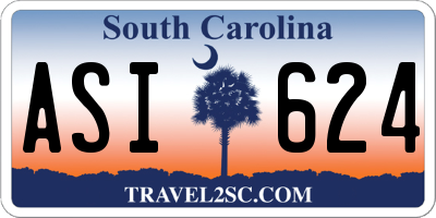SC license plate ASI624