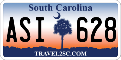 SC license plate ASI628