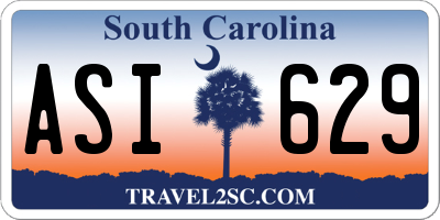 SC license plate ASI629
