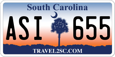 SC license plate ASI655