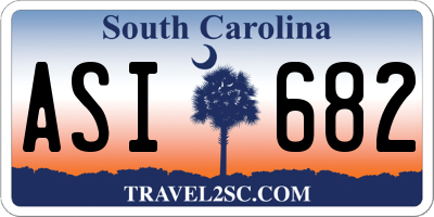 SC license plate ASI682