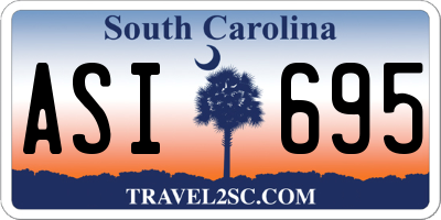SC license plate ASI695