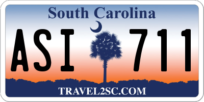 SC license plate ASI711