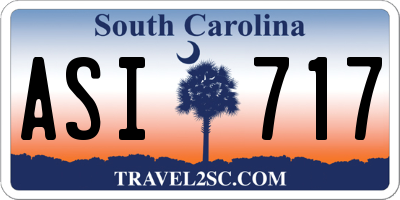 SC license plate ASI717