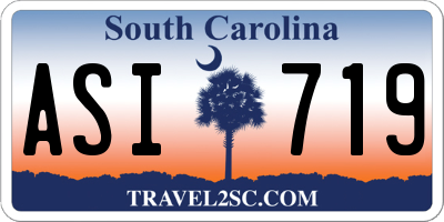 SC license plate ASI719