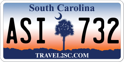 SC license plate ASI732
