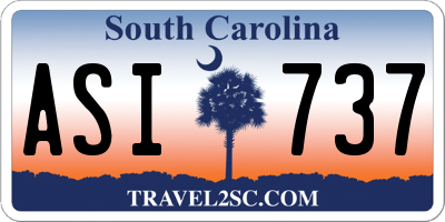 SC license plate ASI737