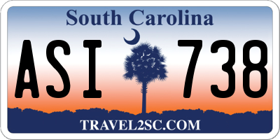 SC license plate ASI738