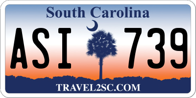 SC license plate ASI739