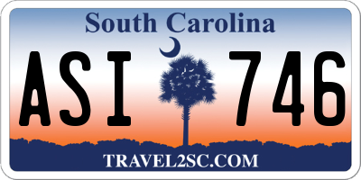 SC license plate ASI746