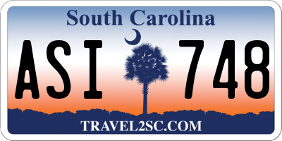 SC license plate ASI748