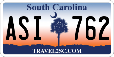 SC license plate ASI762