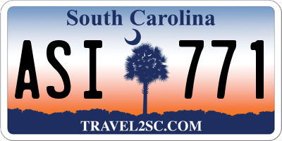 SC license plate ASI771