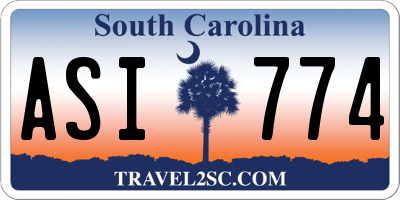 SC license plate ASI774