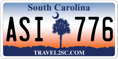 SC license plate ASI776