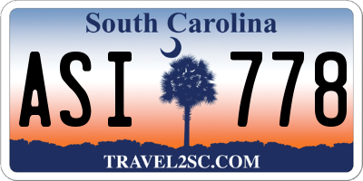 SC license plate ASI778