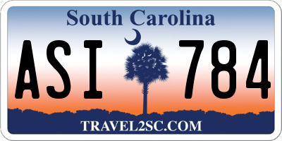 SC license plate ASI784