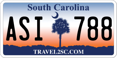 SC license plate ASI788