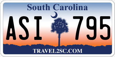 SC license plate ASI795