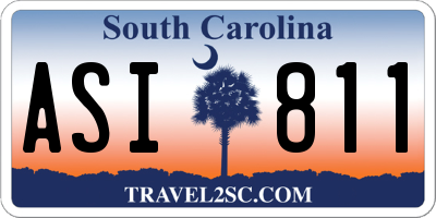 SC license plate ASI811