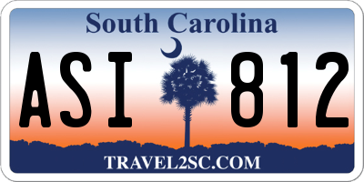 SC license plate ASI812