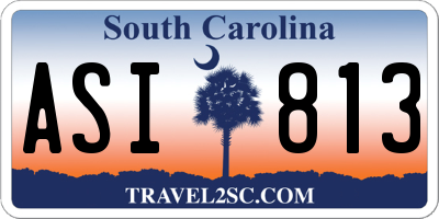 SC license plate ASI813