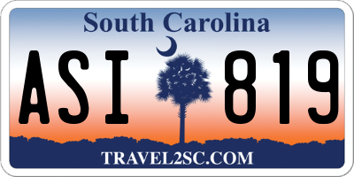 SC license plate ASI819