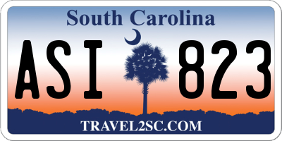 SC license plate ASI823