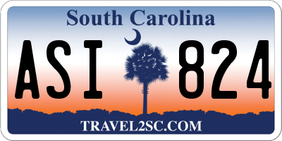 SC license plate ASI824