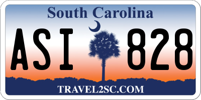 SC license plate ASI828