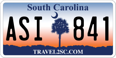 SC license plate ASI841