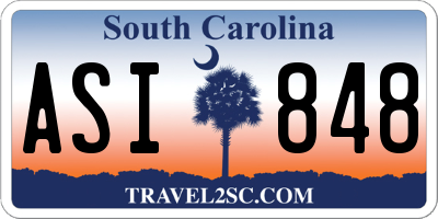 SC license plate ASI848