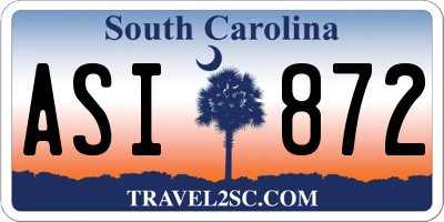 SC license plate ASI872