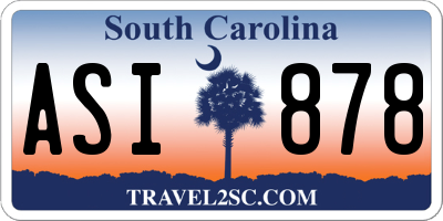 SC license plate ASI878