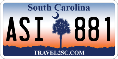 SC license plate ASI881