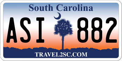 SC license plate ASI882