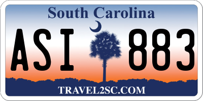 SC license plate ASI883