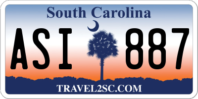SC license plate ASI887