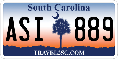 SC license plate ASI889